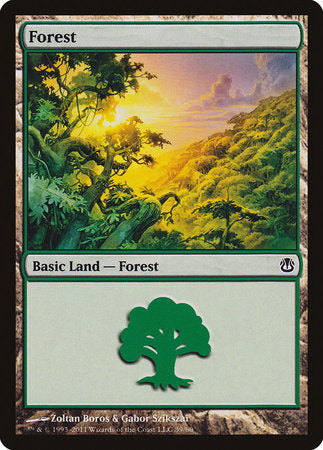 Forest (39) [Duel Decks: Ajani vs. Nicol Bolas] | Enigma On Main