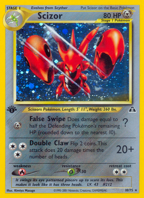 Scizor (10/75) [Neo Discovery 1st Edition] | Enigma On Main