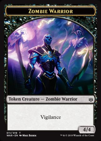 Zombie Warrior Token [War of the Spark Tokens] | Enigma On Main