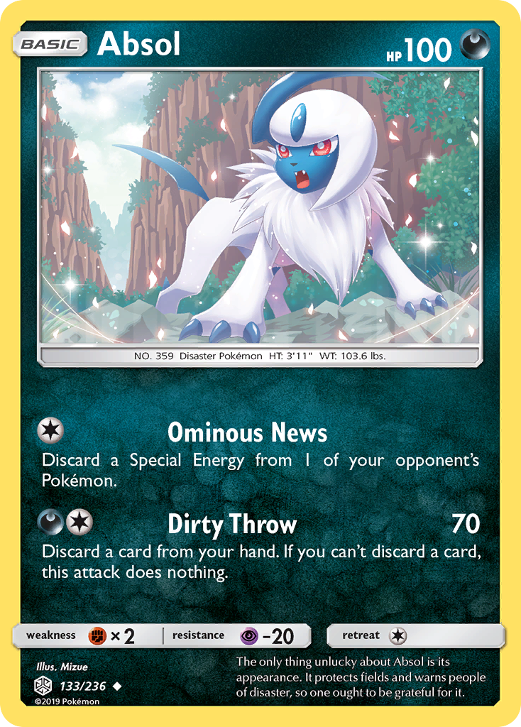 Absol (133/236) [Sun & Moon: Cosmic Eclipse] | Enigma On Main