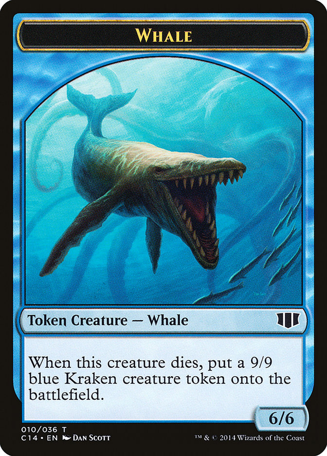 Whale // Zombie (011/036) Double-sided Token [Commander 2014 Tokens] | Enigma On Main