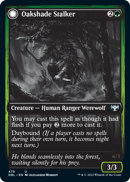 Oakshade Stalker // Moonlit Ambusher [Innistrad: Double Feature] | Enigma On Main