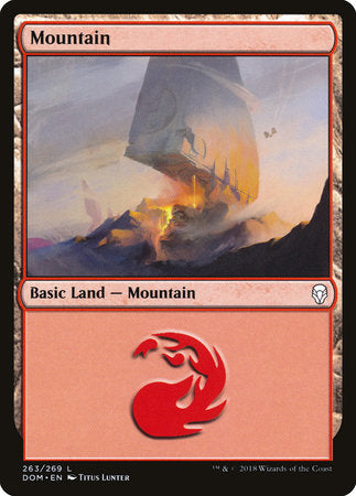 Mountain (263) [Dominaria] | Enigma On Main