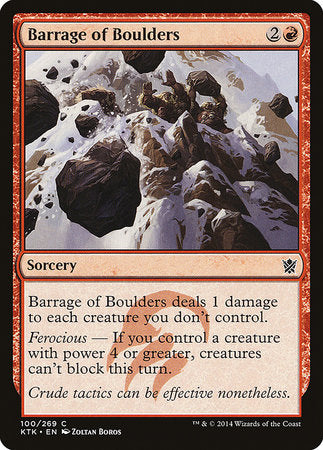 Barrage of Boulders [Khans of Tarkir] | Enigma On Main