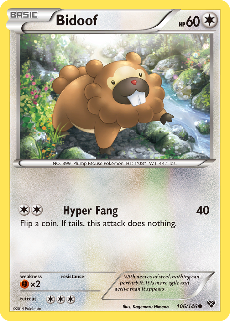 Bidoof (106/146) [XY: Base Set] | Enigma On Main