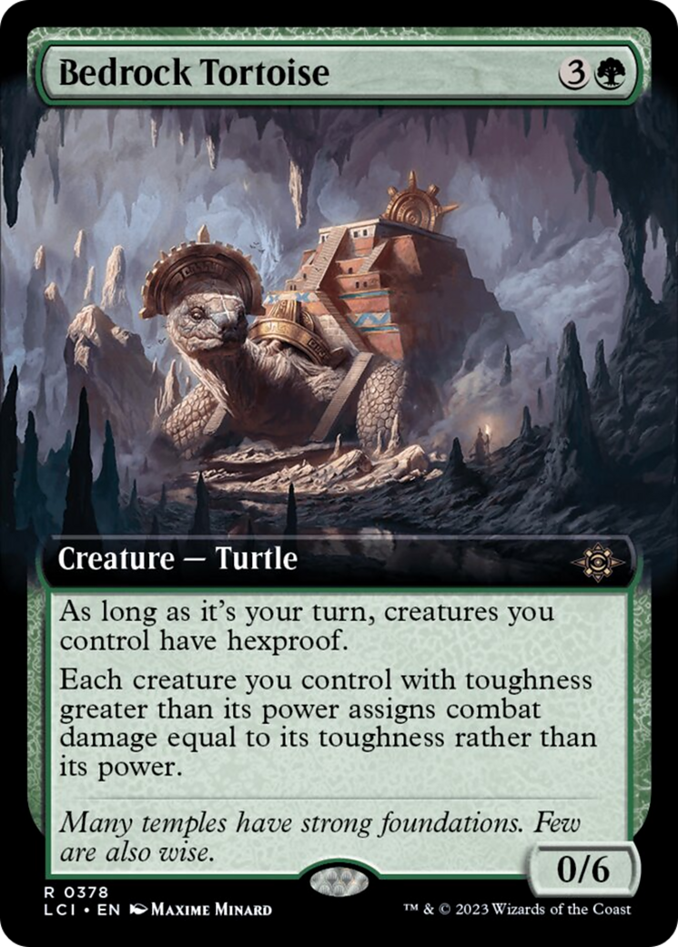 Bedrock Tortoise (Extended Art) [The Lost Caverns of Ixalan] | Enigma On Main