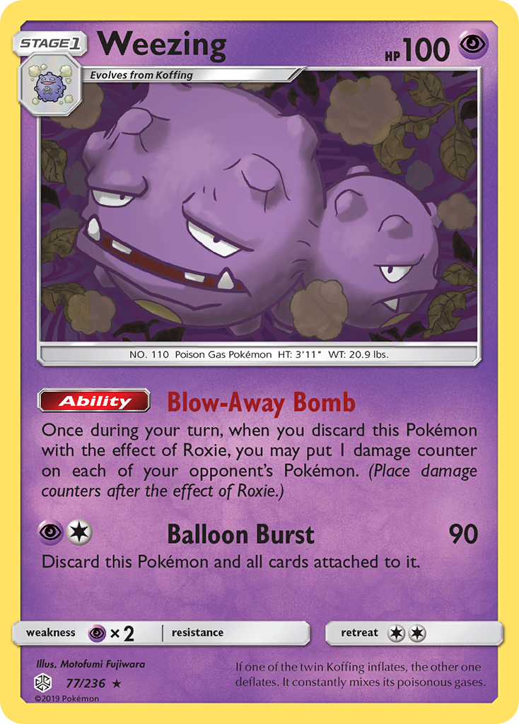 Weezing (77/236) [Sun & Moon: Cosmic Eclipse] | Enigma On Main