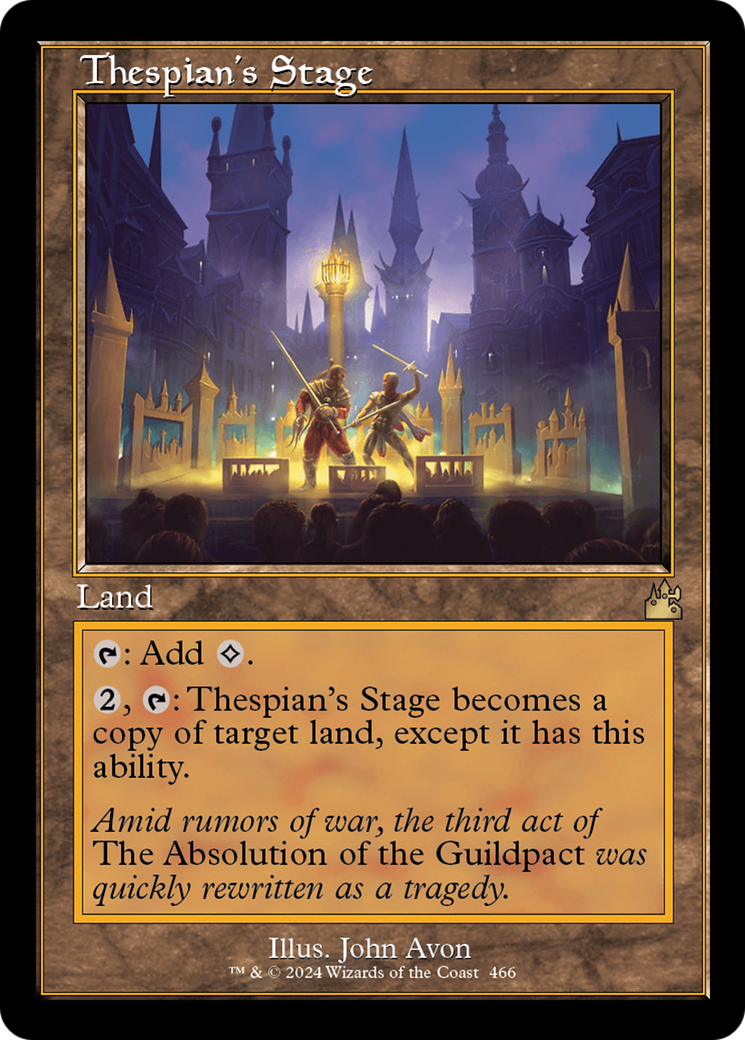 Thespian's Stage (Retro Frame) [Ravnica Remastered] | Enigma On Main