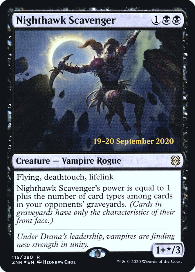 Nighthawk Scavenger  [Zendikar Rising Prerelease Promos] | Enigma On Main