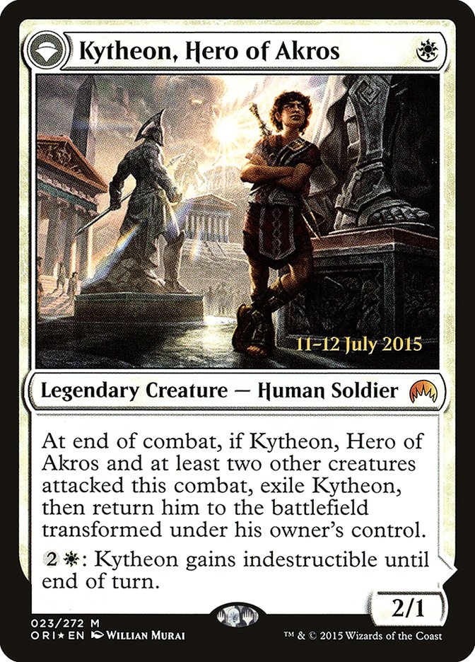 Kytheon, Hero of Akros // Gideon, Battle-Forged [Magic Origins Prerelease Promos] | Enigma On Main