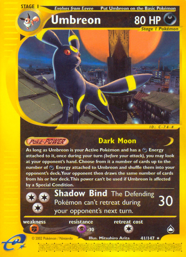 Umbreon (41/147) [Aquapolis] | Enigma On Main