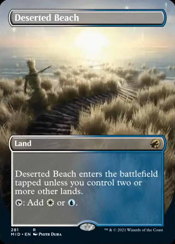 Deserted Beach (Borderless) [Innistrad: Midnight Hunt] | Enigma On Main