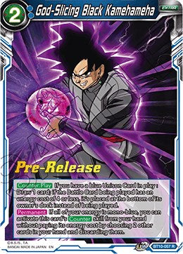 God-Slicing Black Kamehameha (BT10-057) [Rise of the Unison Warrior Prerelease Promos] | Enigma On Main