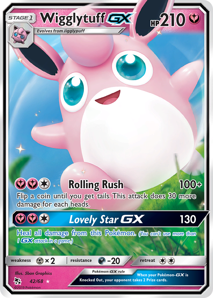 Wigglytuff GX (42/68) [Sun & Moon: Hidden Fates] | Enigma On Main