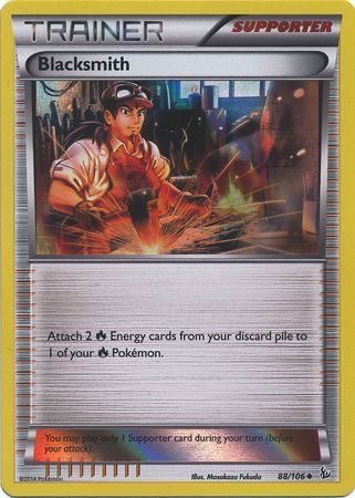 Blacksmith (88/106) (Sheen Holo Pyroar Collection Exclusive) [XY: Flashfire] | Enigma On Main