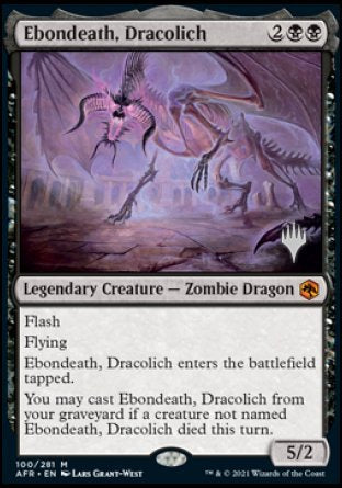 Ebondeath, Dracolich (Promo Pack) [Dungeons & Dragons: Adventures in the Forgotten Realms Promos] | Enigma On Main