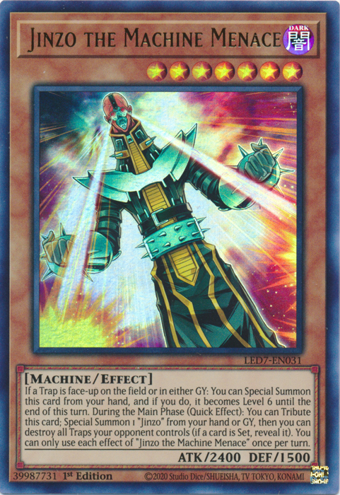 Jinzo the Machine Menace [LED7-EN031] Ultra Rare | Enigma On Main