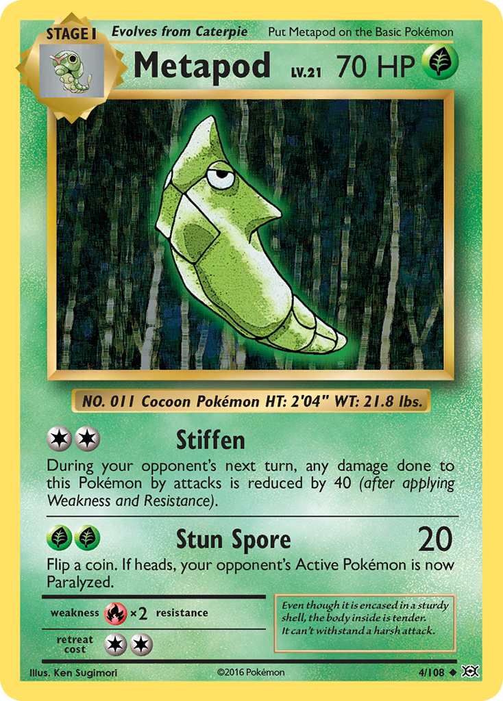 Metapod (4/108) [XY: Evolutions] | Enigma On Main