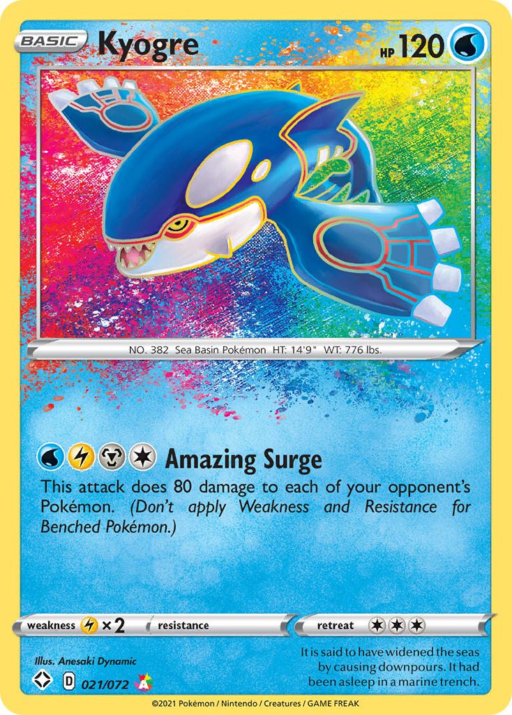 Kyogre (021/072) [Sword & Shield: Shining Fates] | Enigma On Main