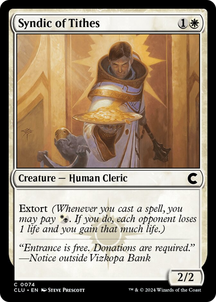 Syndic of Tithes [Ravnica: Clue Edition] | Enigma On Main
