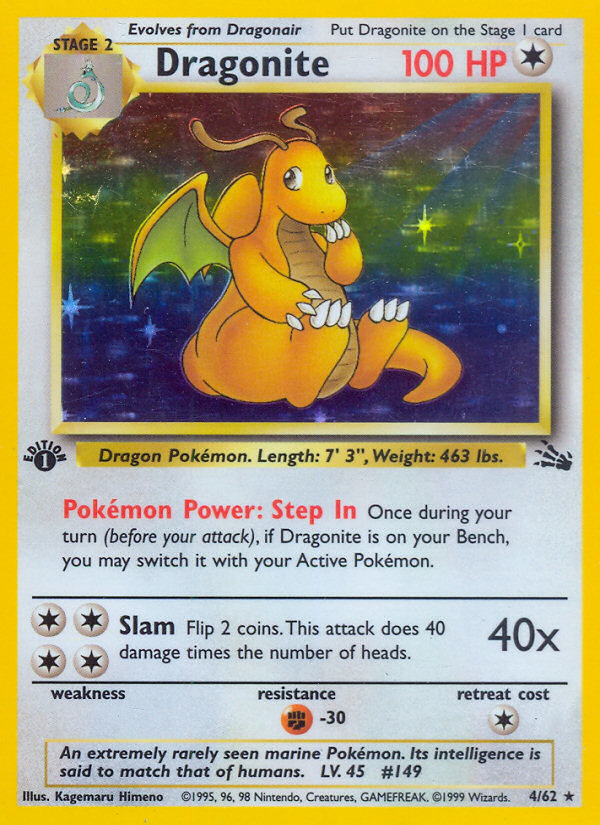 Dragonite (4/62) [Fossil 1st Edition] | Enigma On Main