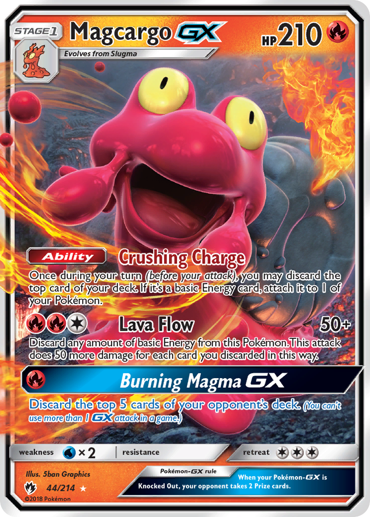 Magcargo GX (44/214) [Sun & Moon: Lost Thunder] | Enigma On Main