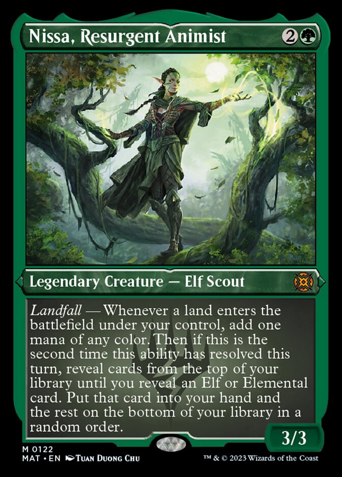 Nissa, Resurgent Animist (Foil Etched) [March of the Machine: The Aftermath] | Enigma On Main