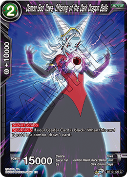 Demon God Towa, Offering of the Dark Dragon Balls (Common) [BT13-139] | Enigma On Main