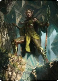 Nissa of Shadowed Boughs 1 Art Card [Zendikar Rising Art Series] | Enigma On Main