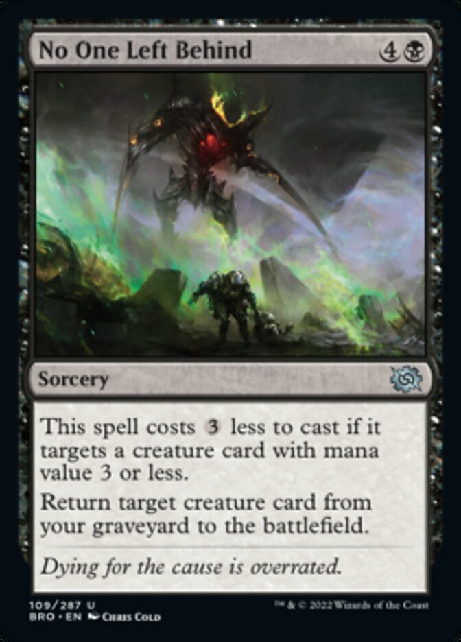 No One Left Behind [The Brothers' War] | Enigma On Main