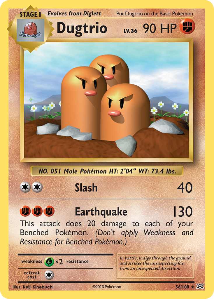 Dugtrio (56/108) [XY: Evolutions] | Enigma On Main