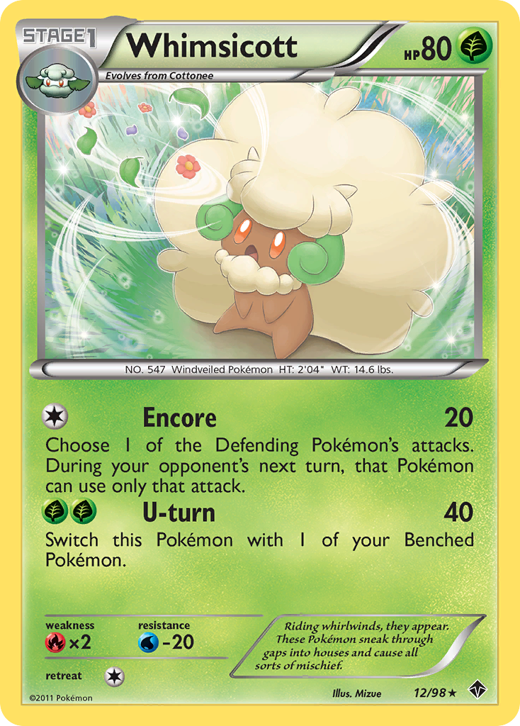 Whimsicott (12/98) [Black & White: Emerging Powers] | Enigma On Main