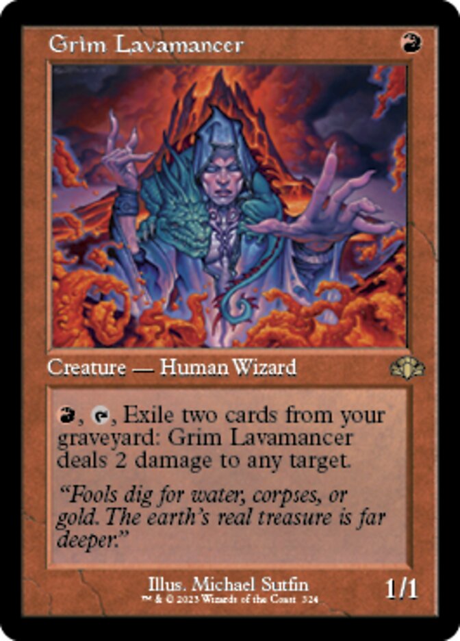 Grim Lavamancer (Retro) [Dominaria Remastered] | Enigma On Main