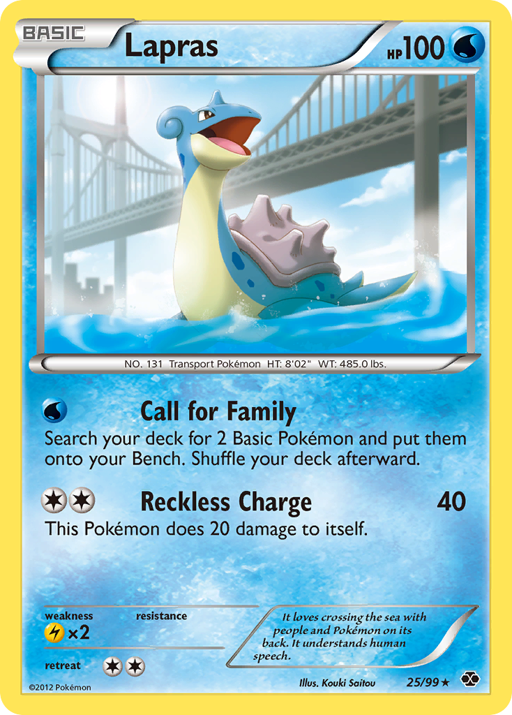 Lapras (25/99) [Black & White: Next Destinies] | Enigma On Main