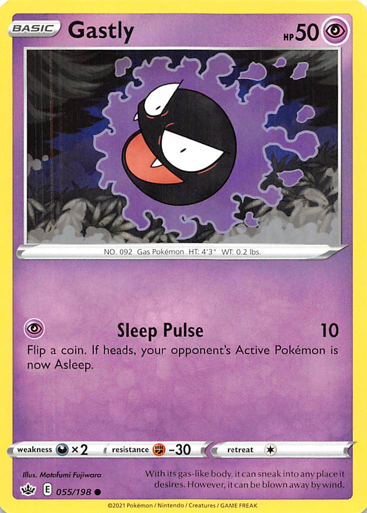 Gastly (055/198) [Sword & Shield: Chilling Reign] | Enigma On Main