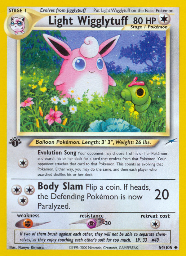 Light Wigglytuff (54/105) [Neo Destiny 1st Edition] | Enigma On Main