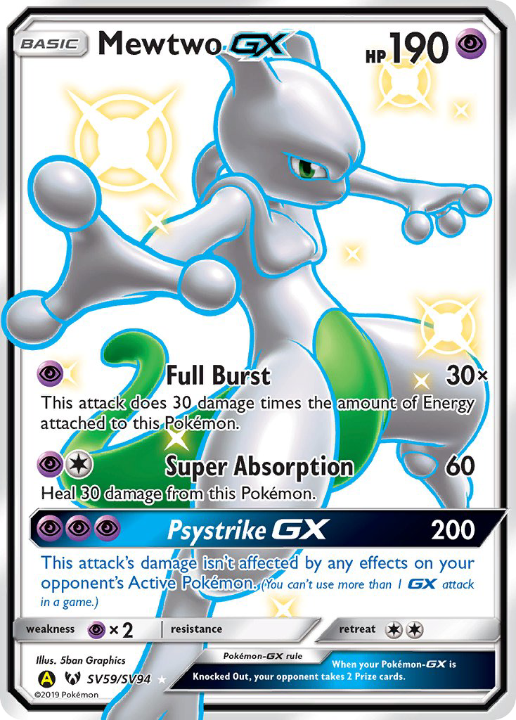 Mewtwo GX (SV59/SV94) [Sun & Moon: Hidden Fates - Shiny Vault] | Enigma On Main