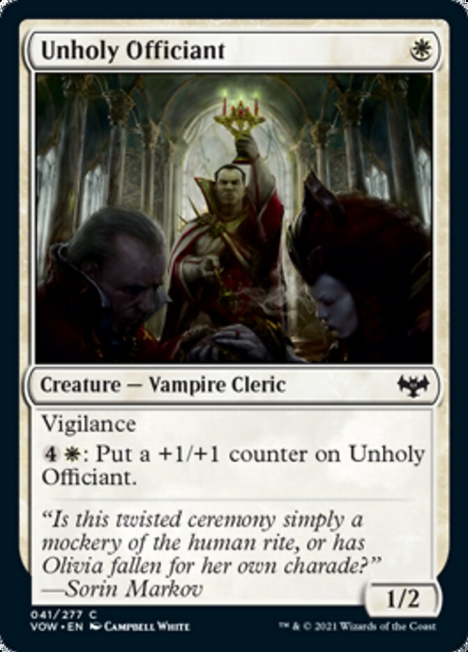 Unholy Officiant [Innistrad: Crimson Vow] | Enigma On Main