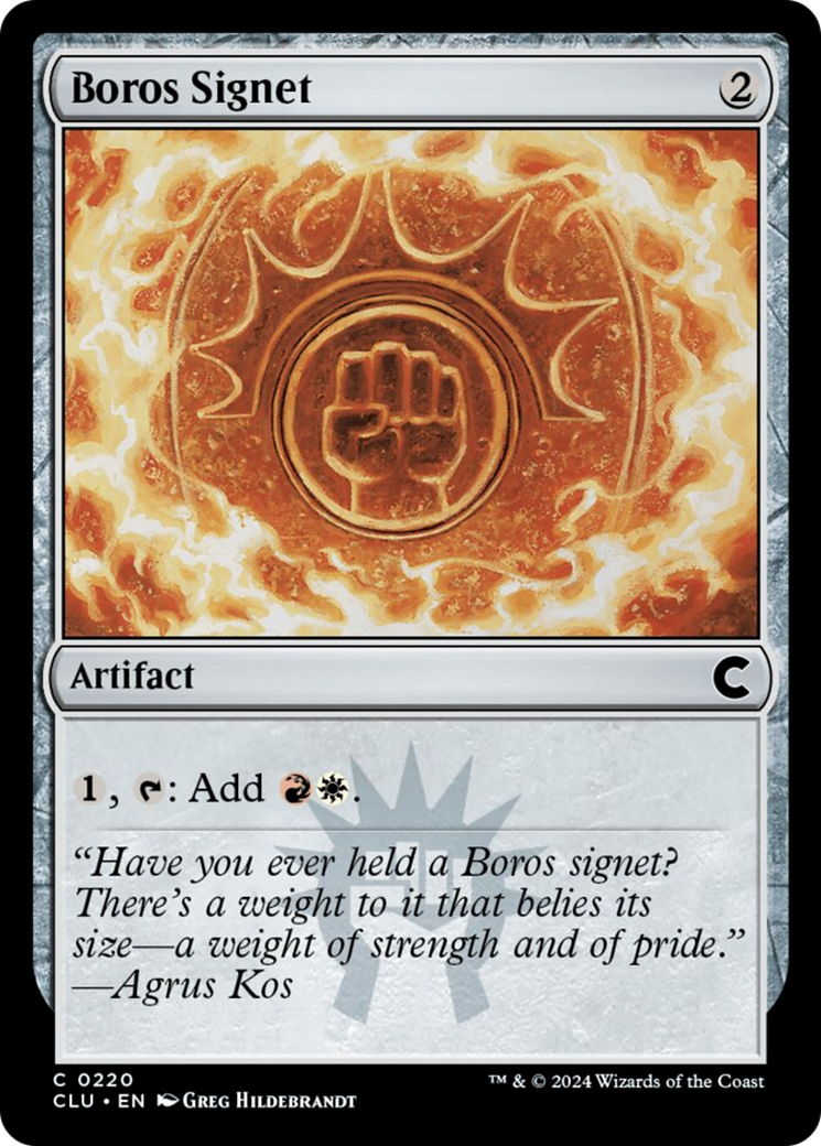 Boros Signet [Ravnica: Clue Edition] | Enigma On Main