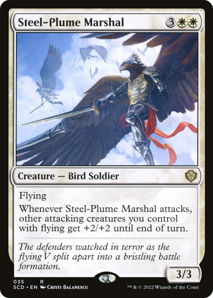 Steel-Plume Marshal [Starter Commander Decks] | Enigma On Main