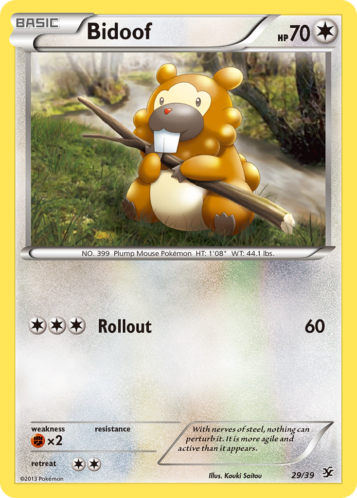 Bidoof (29/39) [XY: Kalos Starter Set] | Enigma On Main