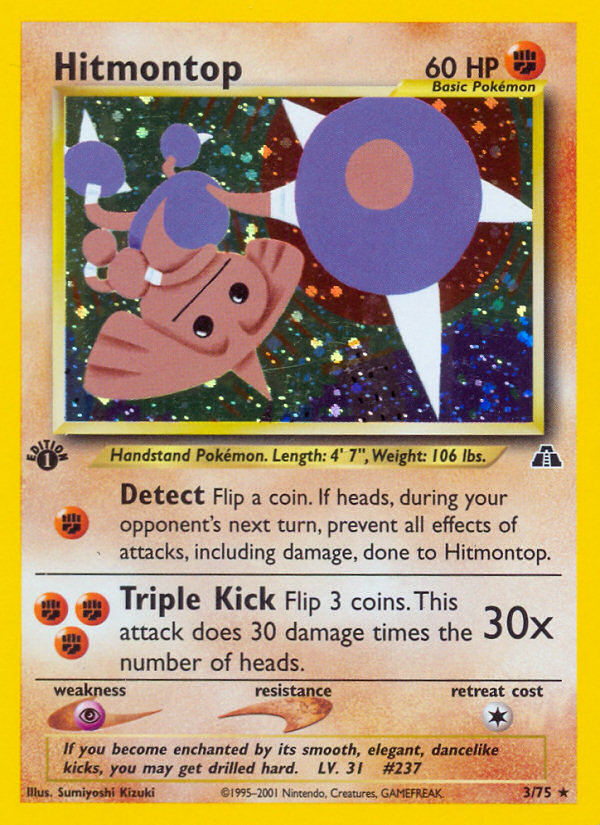 Hitmontop (3/75) [Neo Discovery 1st Edition] | Enigma On Main