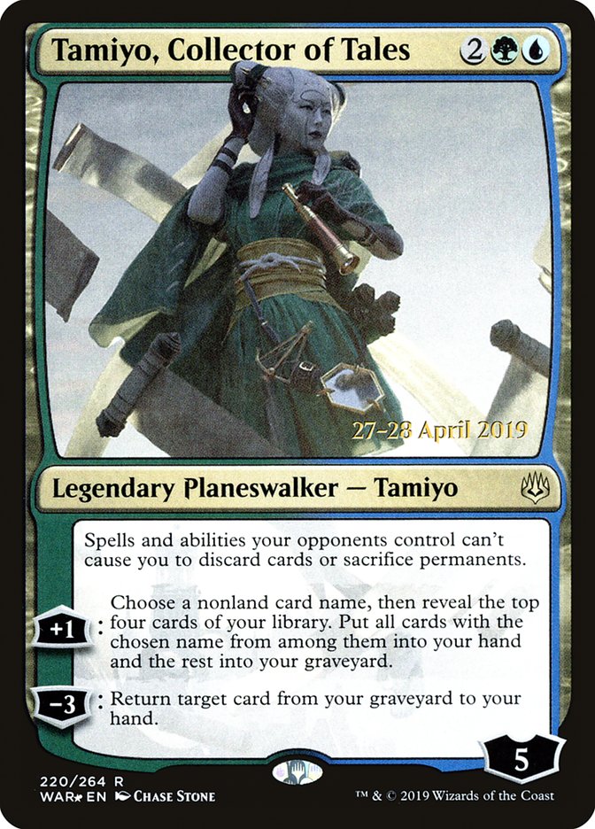 Tamiyo, Collector of Tales  [War of the Spark Prerelease Promos] | Enigma On Main