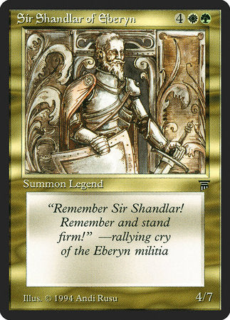 Sir Shandlar of Eberyn [Legends] | Enigma On Main