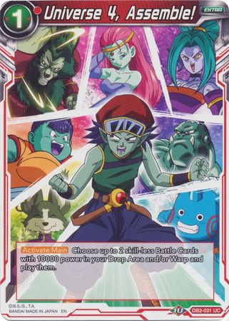 Universe 4, Assemble! (Reprint) (DB2-031) [Battle Evolution Booster] | Enigma On Main