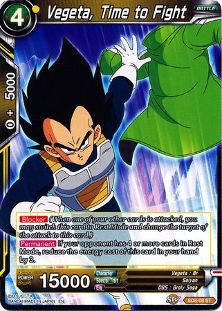 Vegeta, Time to Fight (Starter Deck - Rising Broly) [SD8-08] | Enigma On Main