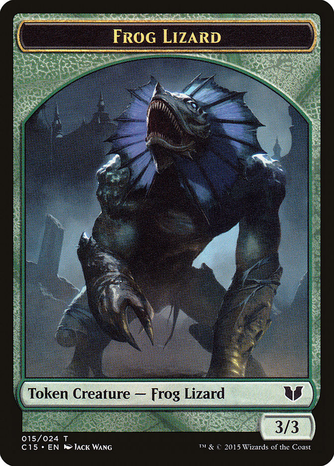 Frog Lizard // Germ Double-Sided Token [Commander 2015 Tokens] | Enigma On Main