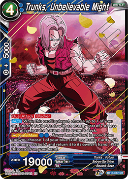 Trunks, Unbelievable Might (Super Rare) [BT13-042] | Enigma On Main