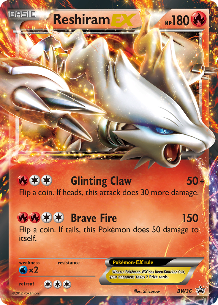 Reshiram EX (BW36) [Black & White: Black Star Promos] | Enigma On Main