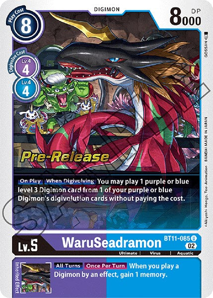 WaruSeadramon [BT11-085] [Dimensional Phase Pre-Release Promos] | Enigma On Main